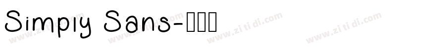 Simply Sans字体转换